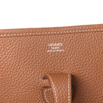 Hermes Taurillon Clemence Evelyne III PM Gold 5 of 10