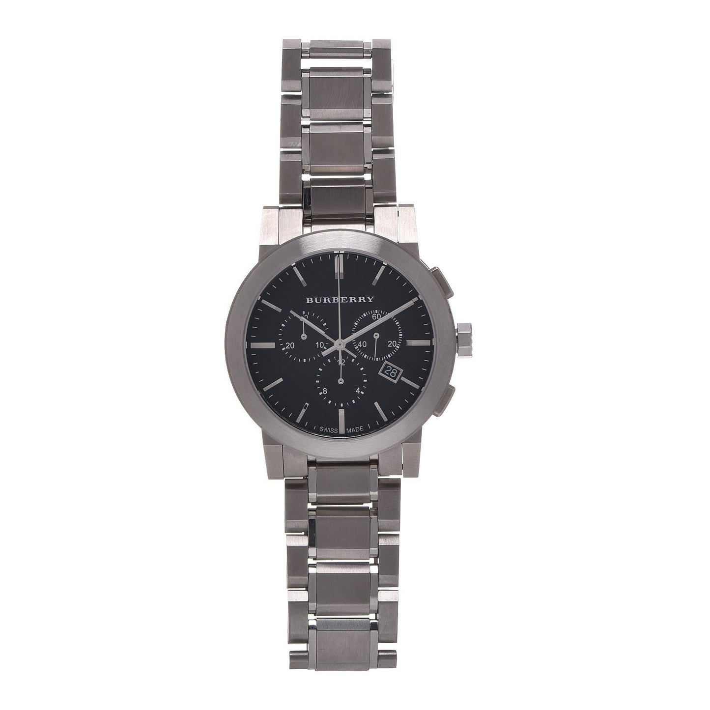 Stainless Steel 42mm Chronograph Quartz Watch Black BU9351