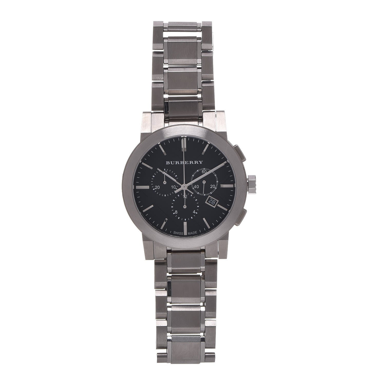 Burberry Stainless Steel 42mm Chronograph Quartz Watch Black BU9351 1 of 6
