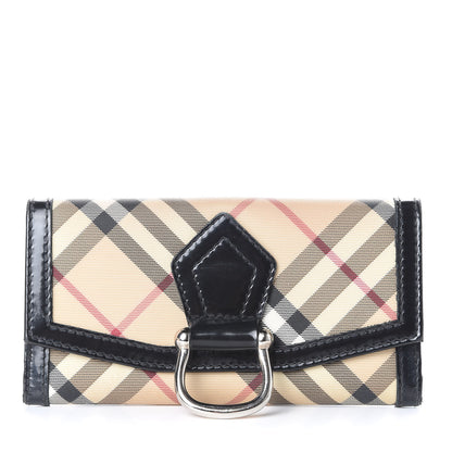 Burberry Nova Check Penrose Continental Wallet Black 1 of 14