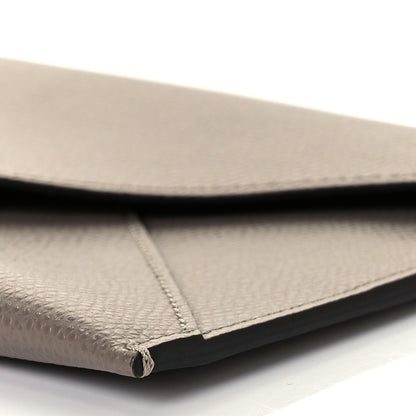 Fendi Vitello Cruise F is Fendi Medium Flat Envelope Pouch Tortora 9 of 9