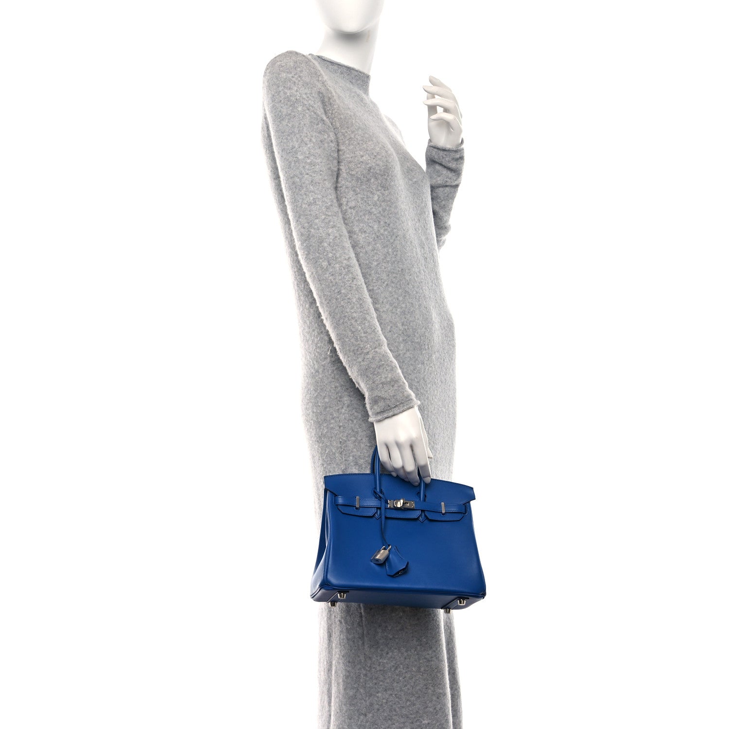Hermes Swift Birkin 25 Bleu France 2 of 10