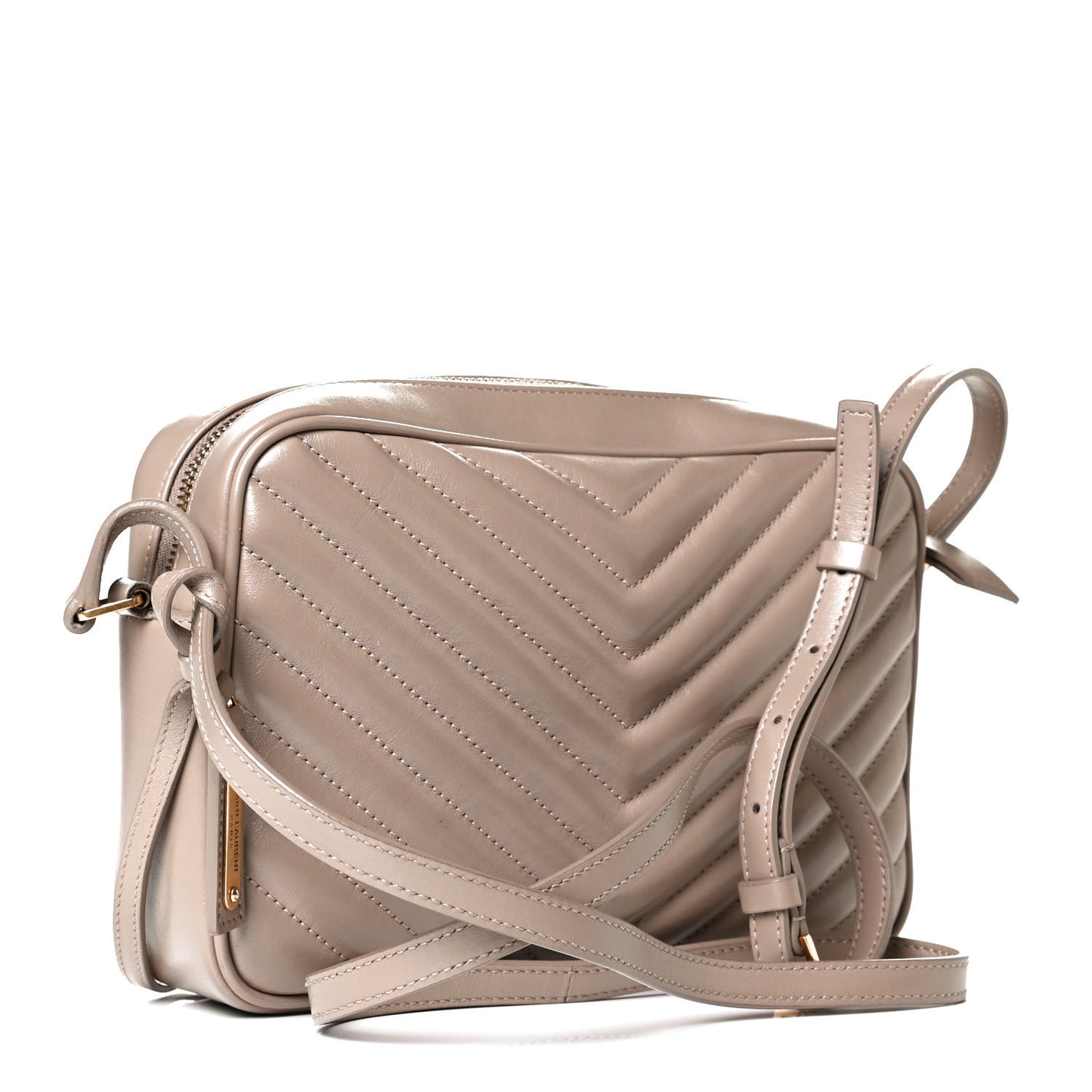 Calfskin Matelasse Monogram Lou Camera Bag Dusty Grey