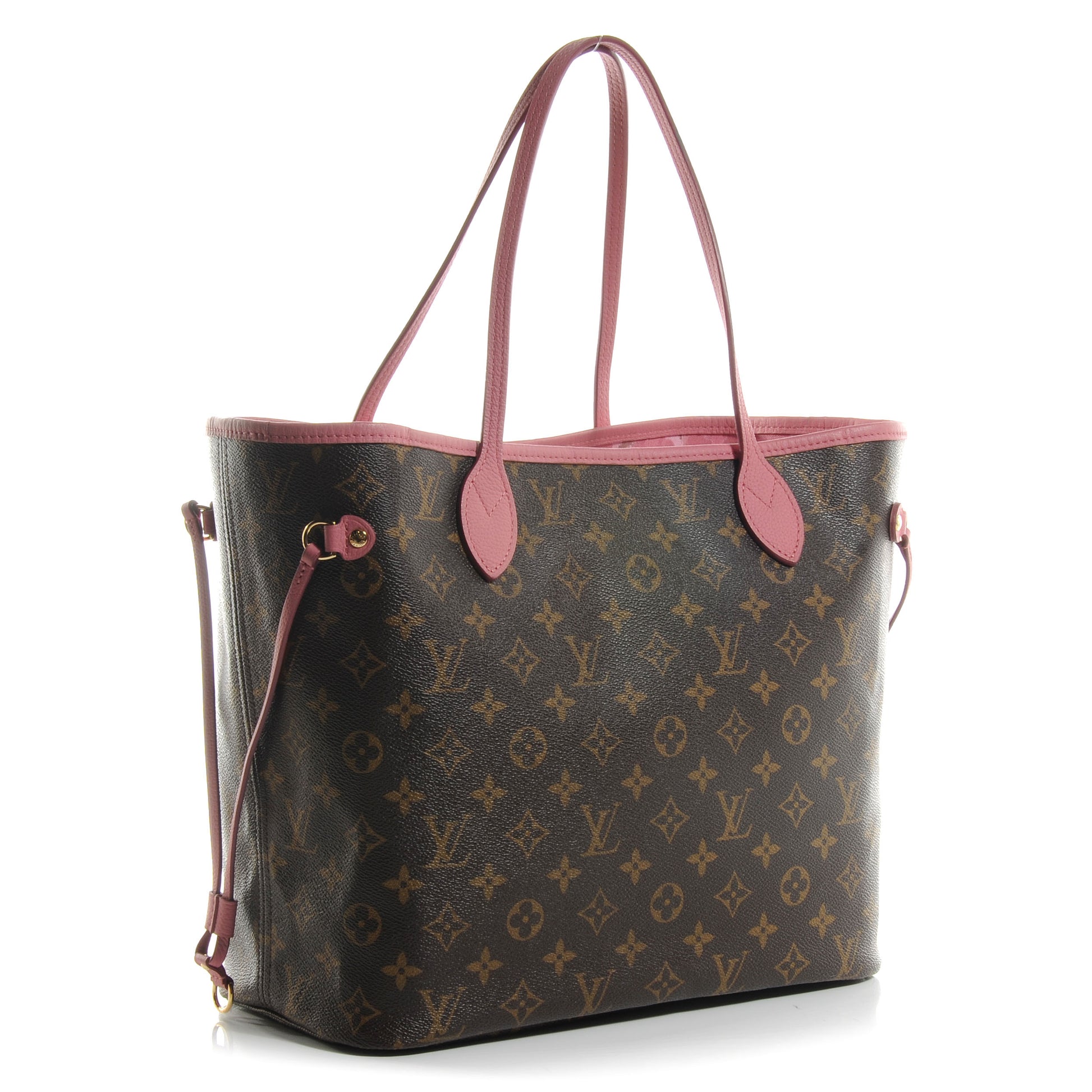 Louis Vuitton Monogram Articles de Voyage Ikat Neverfull MM Rose Velours 3 of 8