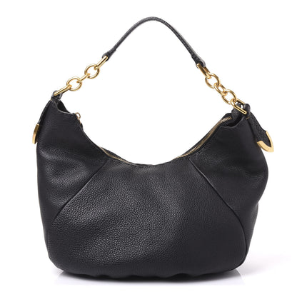 Fendi Cuoio Romano Selleria Hobo Black 1 of 9