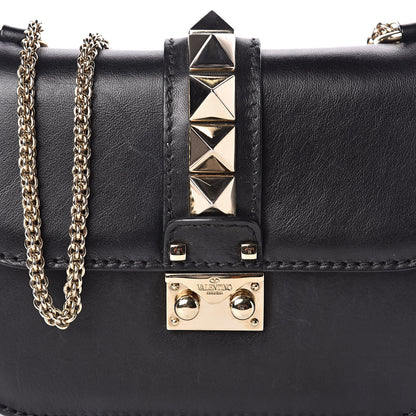 Valentino Garavani Vitello Small Glam Lock Rockstud Flap Black 10 of 12