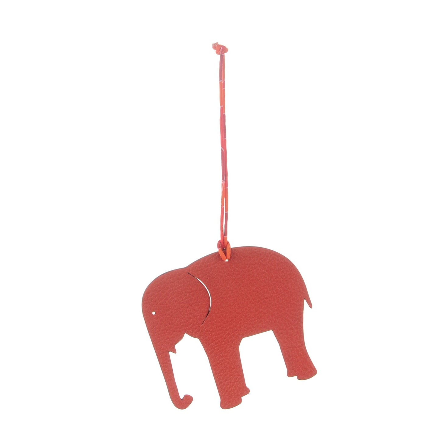 Epsom Togo Petit H Elephant Bag Charm Sanguine Bleu De Prusse