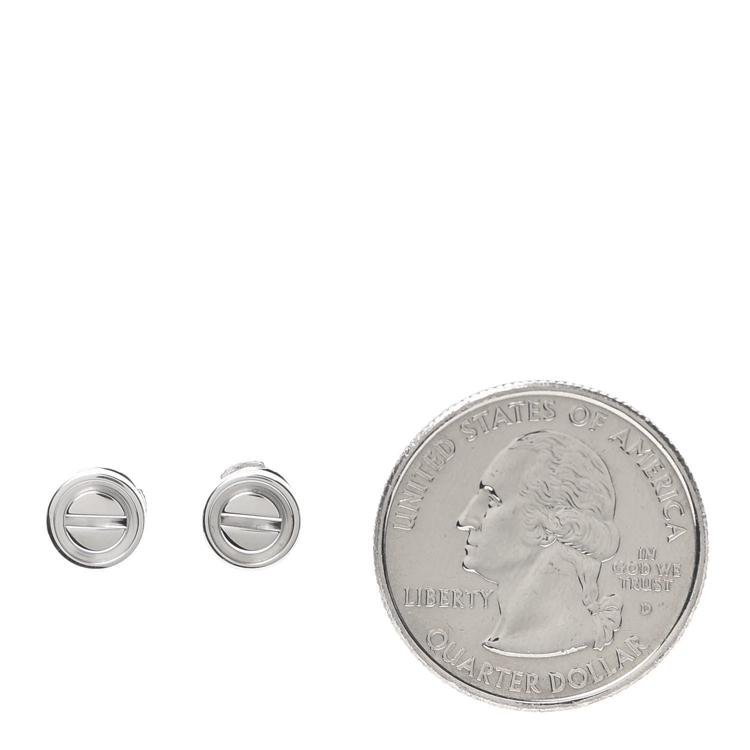 Cartier 18K White Gold LOVE Earrings 2 of 6