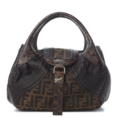 Fendi Zucca Nappa Nuvolata Vitello Tortuga Small Spy Tobacco Moro 1 of 11