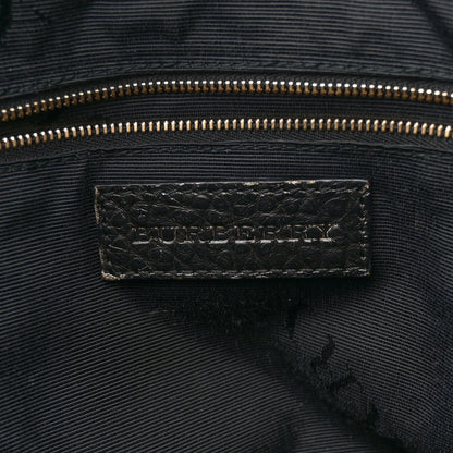 Burberry Gradient Metallic Signature Grain Medium Dewsbury Tote Black Gold 6 of 12