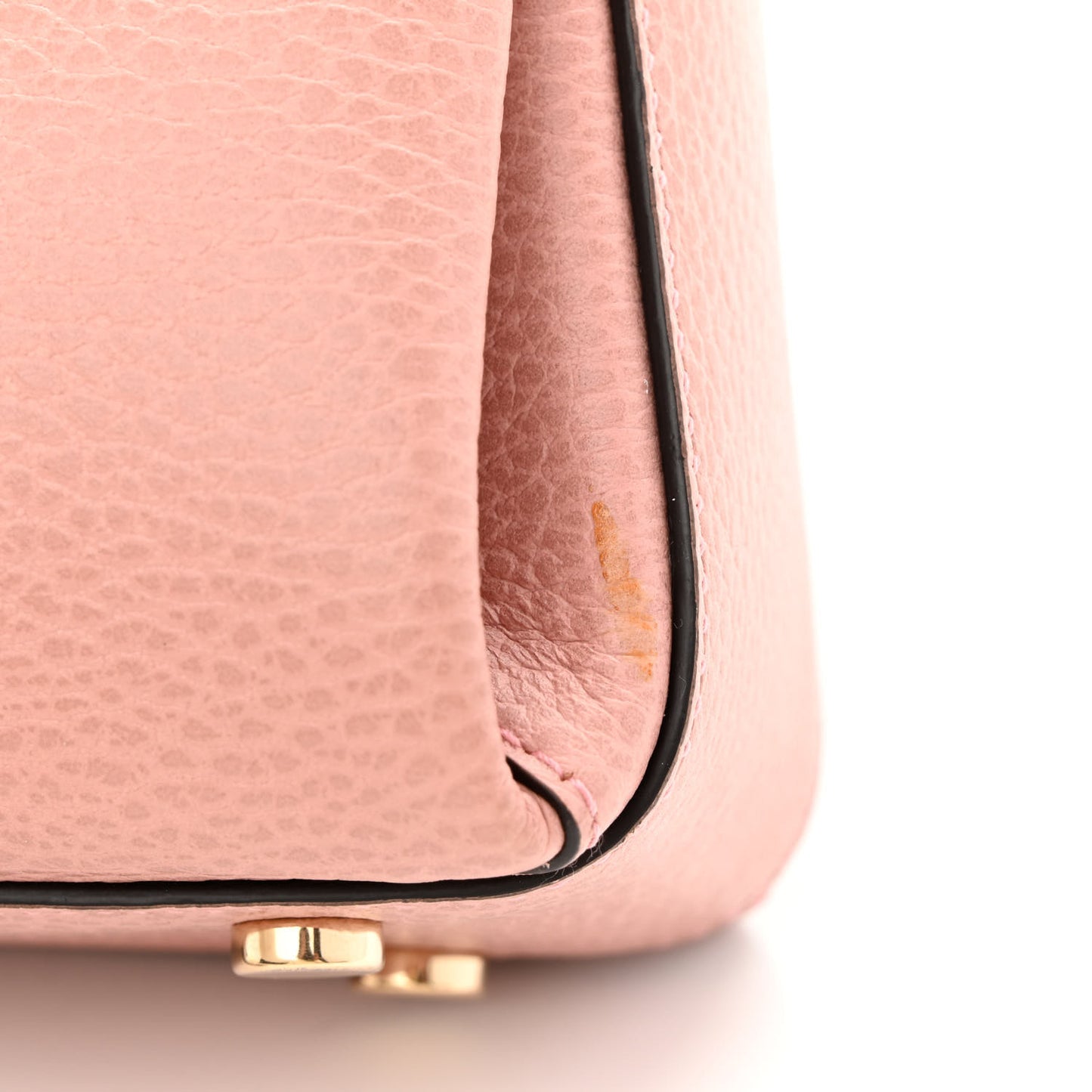 Dollar Calfskin Interlocking G Top Handle Shoulder Bag Soft Pink