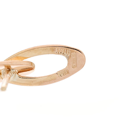 Roberto Coin 18K Rose Gold Petite Chic and Shine Link Earrings 4 of 5