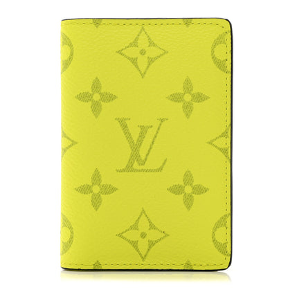 Louis Vuitton Monogram Taiga Pocket Organizer Yellow 1 of 8