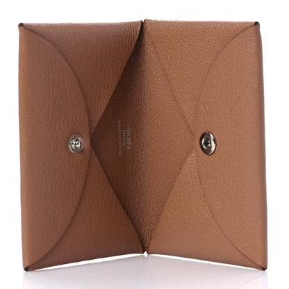 Hermes Chevre Mysore Calvi Card Case Quebracho 5 of 7