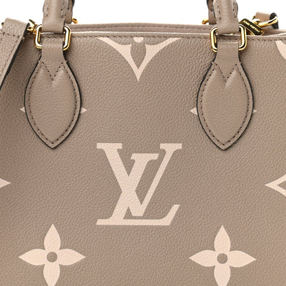 Louis Vuitton Empreinte Monogram Giant Onthego PM Tourterelle Creme 8 of 10