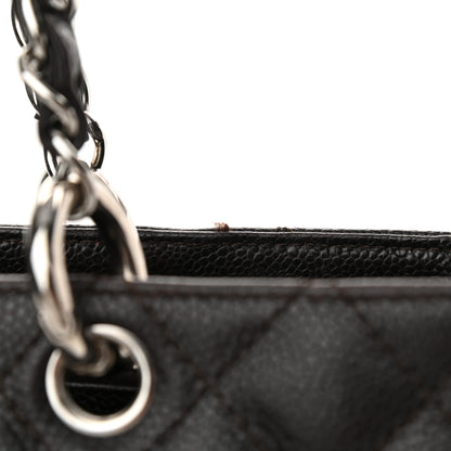 Chanel Caviar Quilted Grand Shopping Tote GST Dark Brown 12 of 13