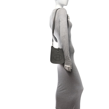 Hermes Taurillon Clemence Evelyne TPM Gris Meyer 2 of 11