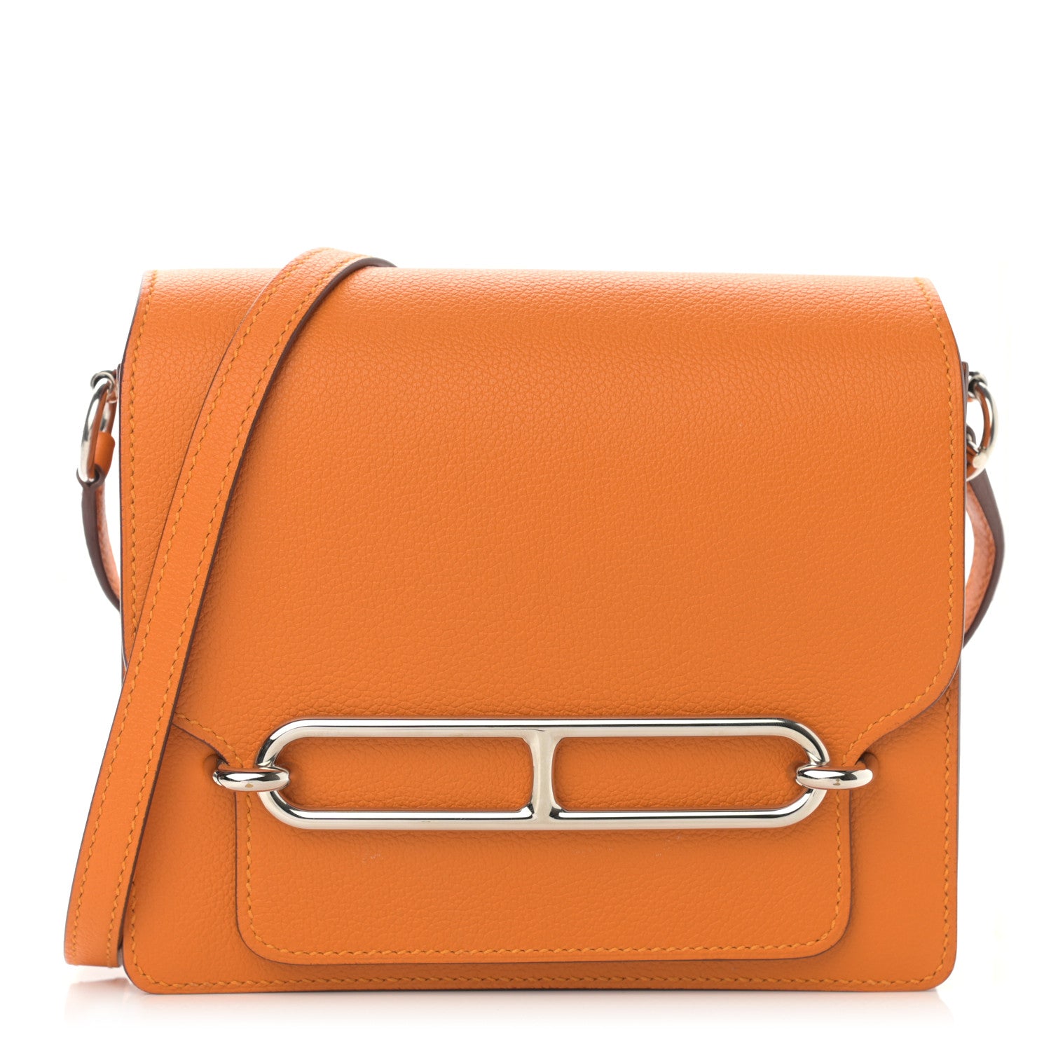 Hermes Evercolor Mini Sac Roulis Abricot 1 of 11