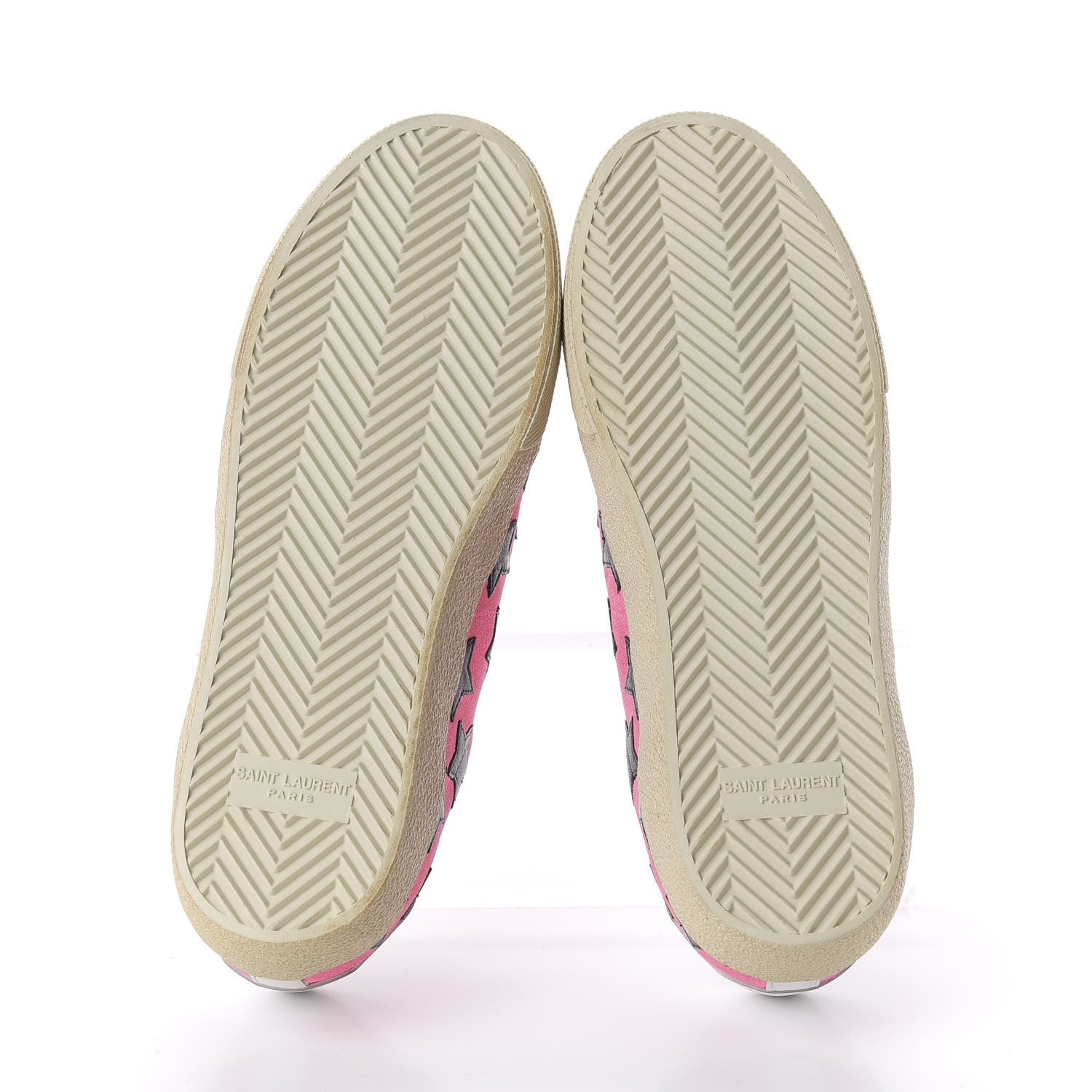 Saint Laurent Suede Star Court Sneakers 38 Pink Black 5 of 9