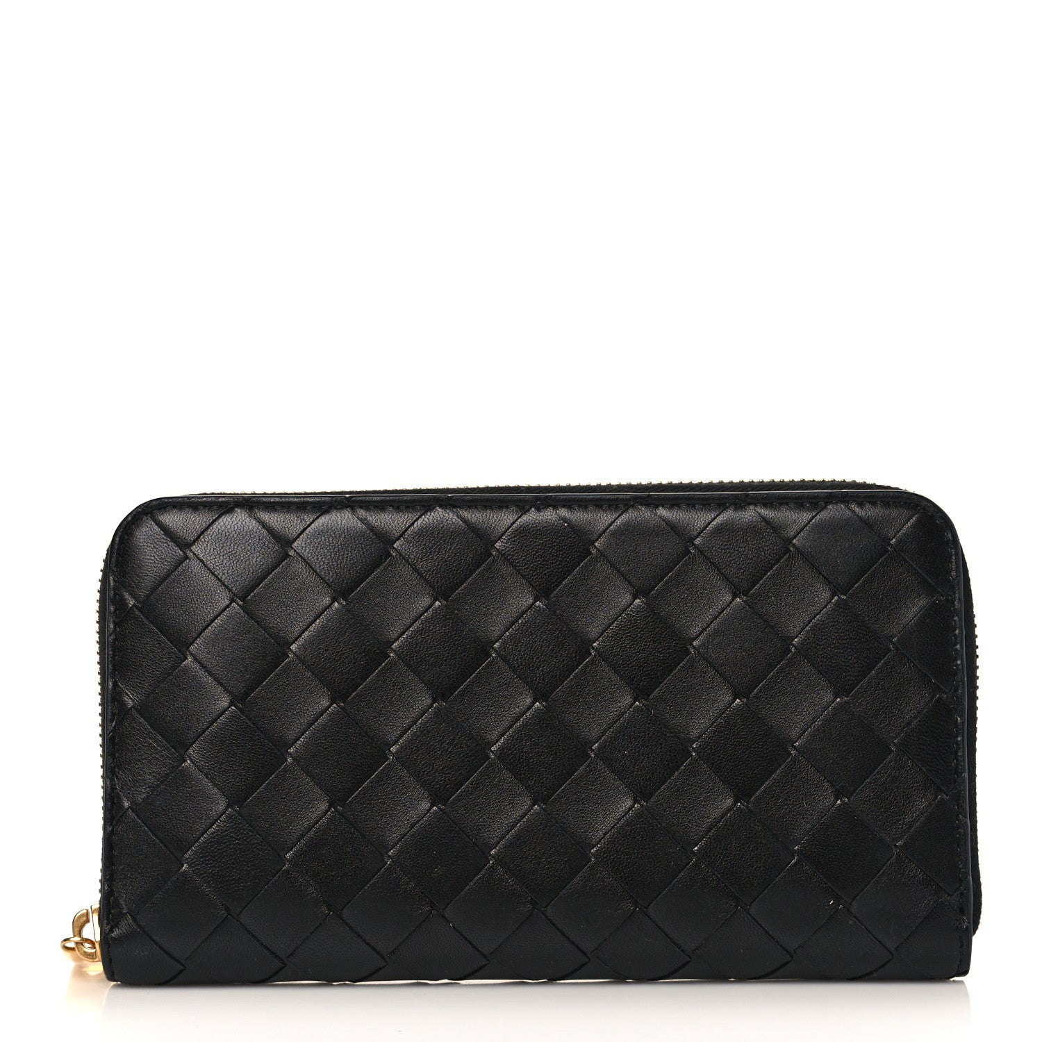 Bottega Veneta Nappa Intrecciato Zip Around Wallet Black 1 of 6