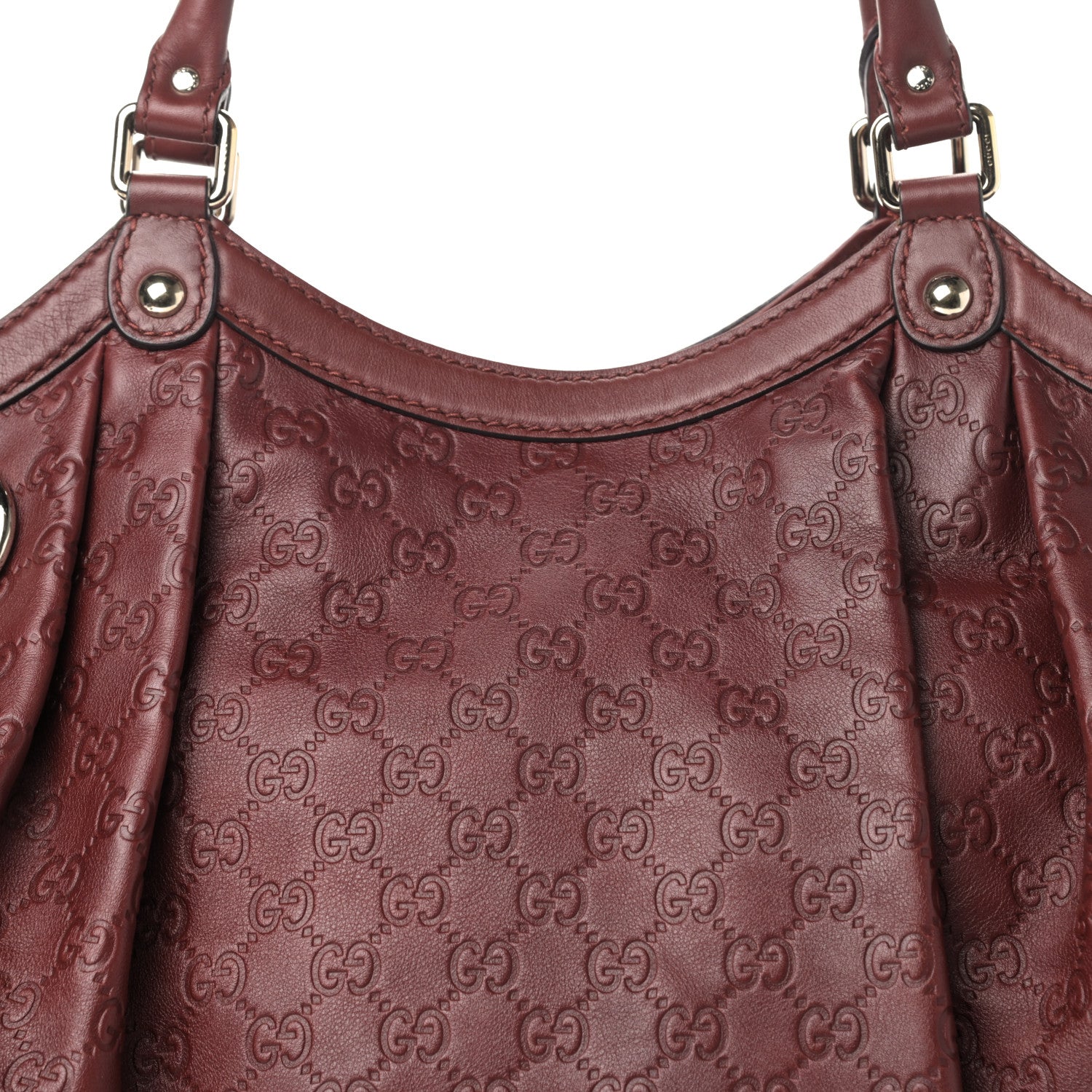 Gucci Guccissima Large Sukey Tote Cherry 9 of 12
