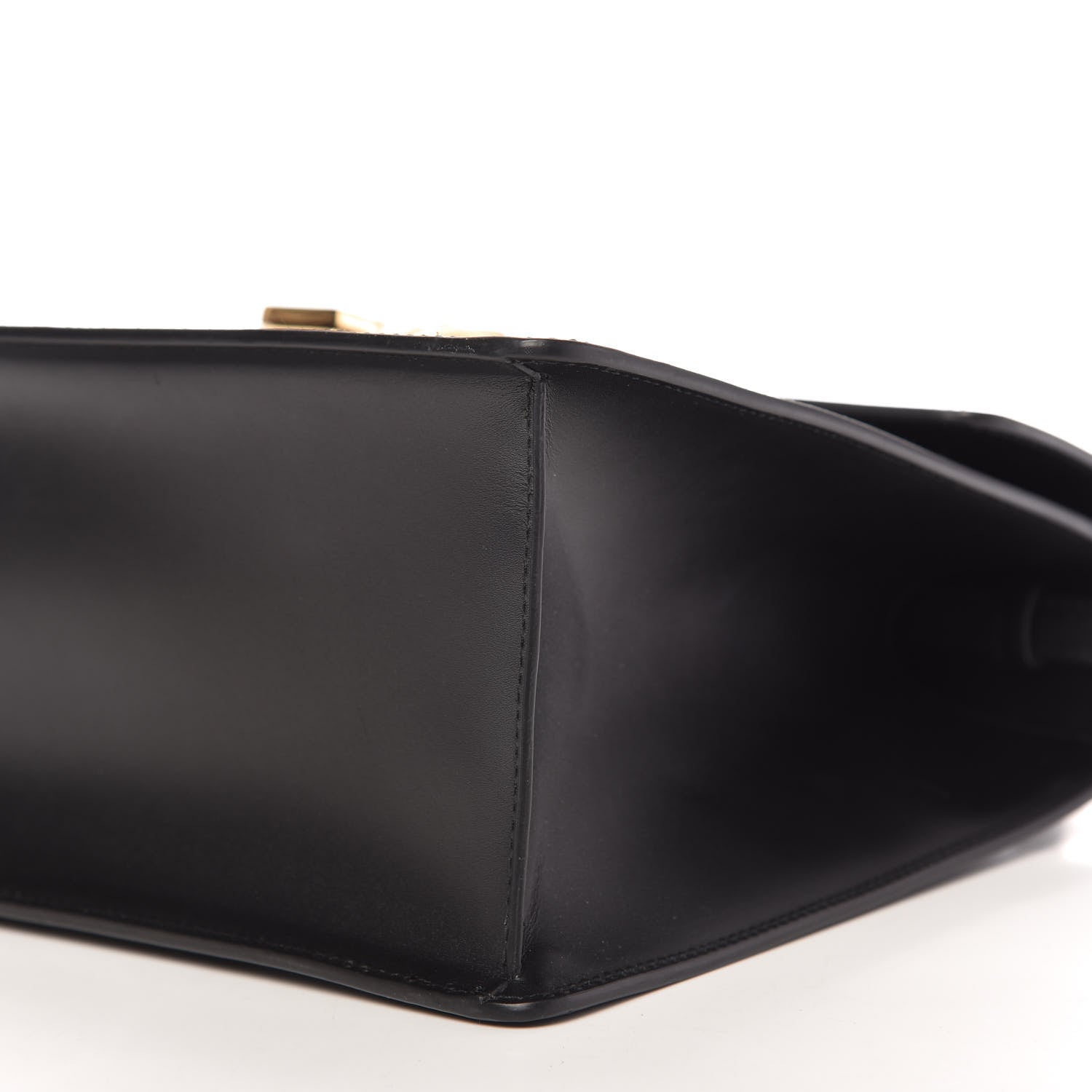 Gucci Calfskin Medium Sylvie Top Handle Bag Black 7 of 10