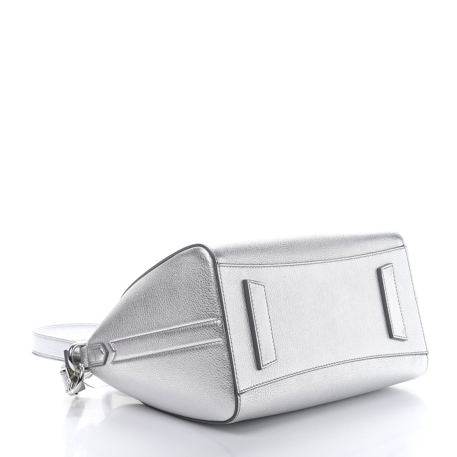 Givenchy Metallic Sugar Goatskin Small Antigona Silver 4 of 13