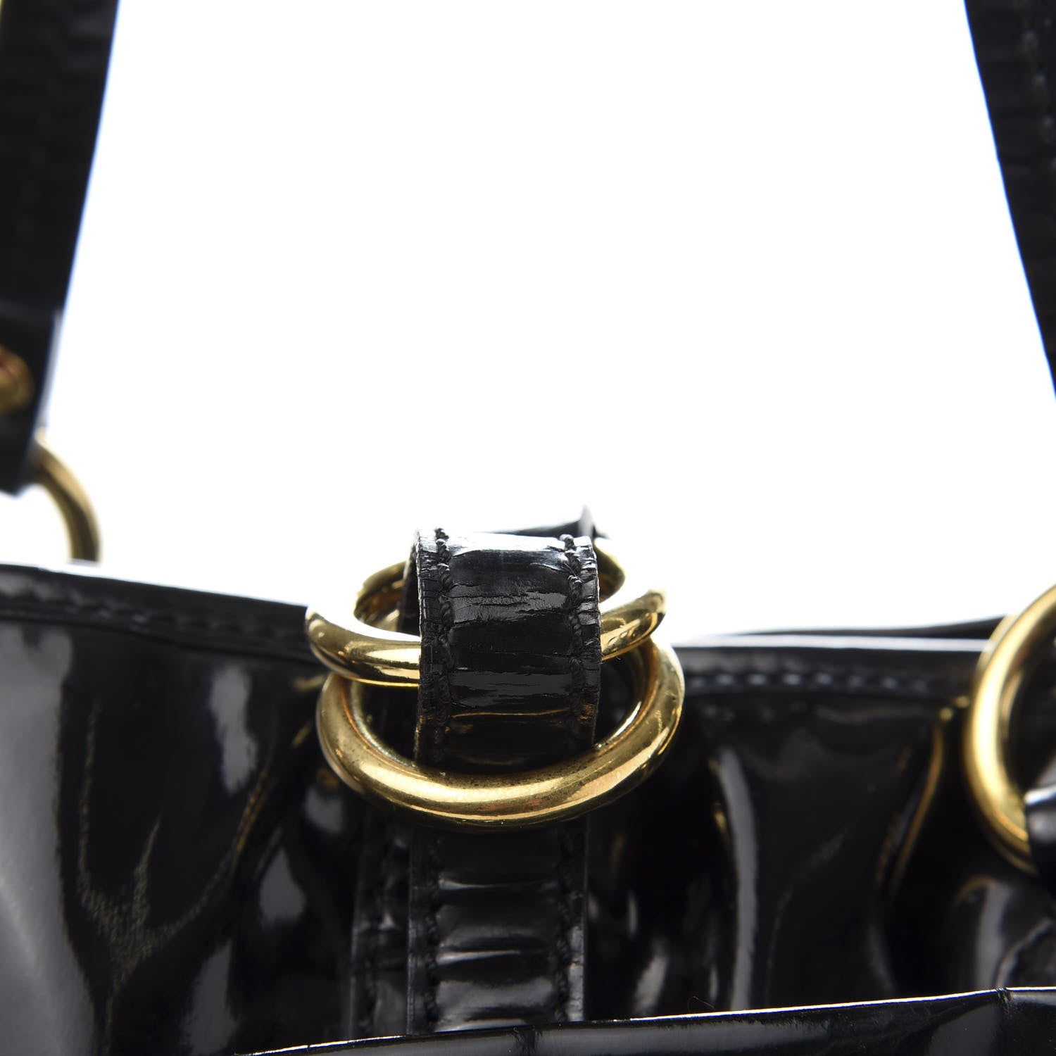 Valentino Garavani Patent Lacca Bow Tote Black 14 of 17