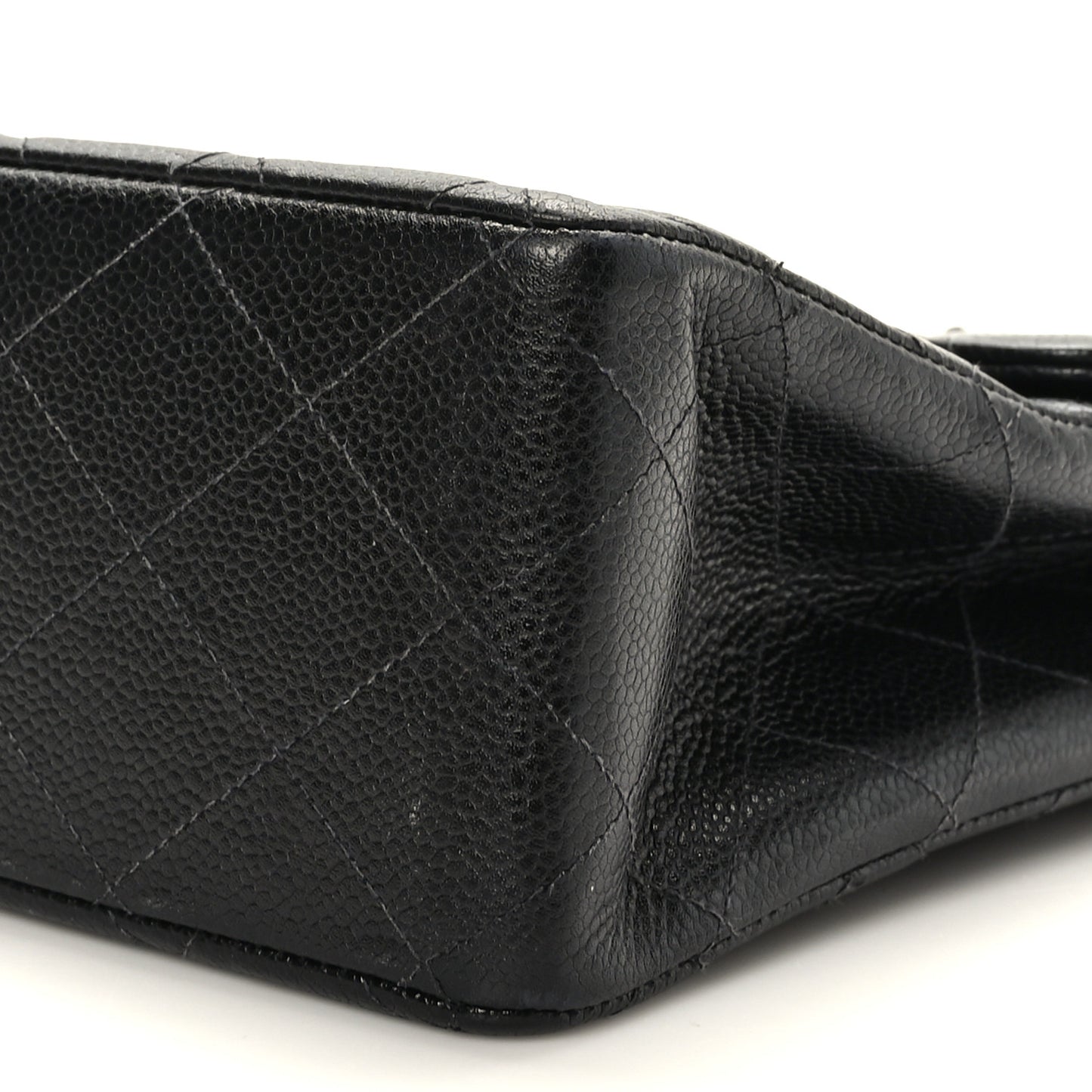 Caviar Jumbo Single Flap Black