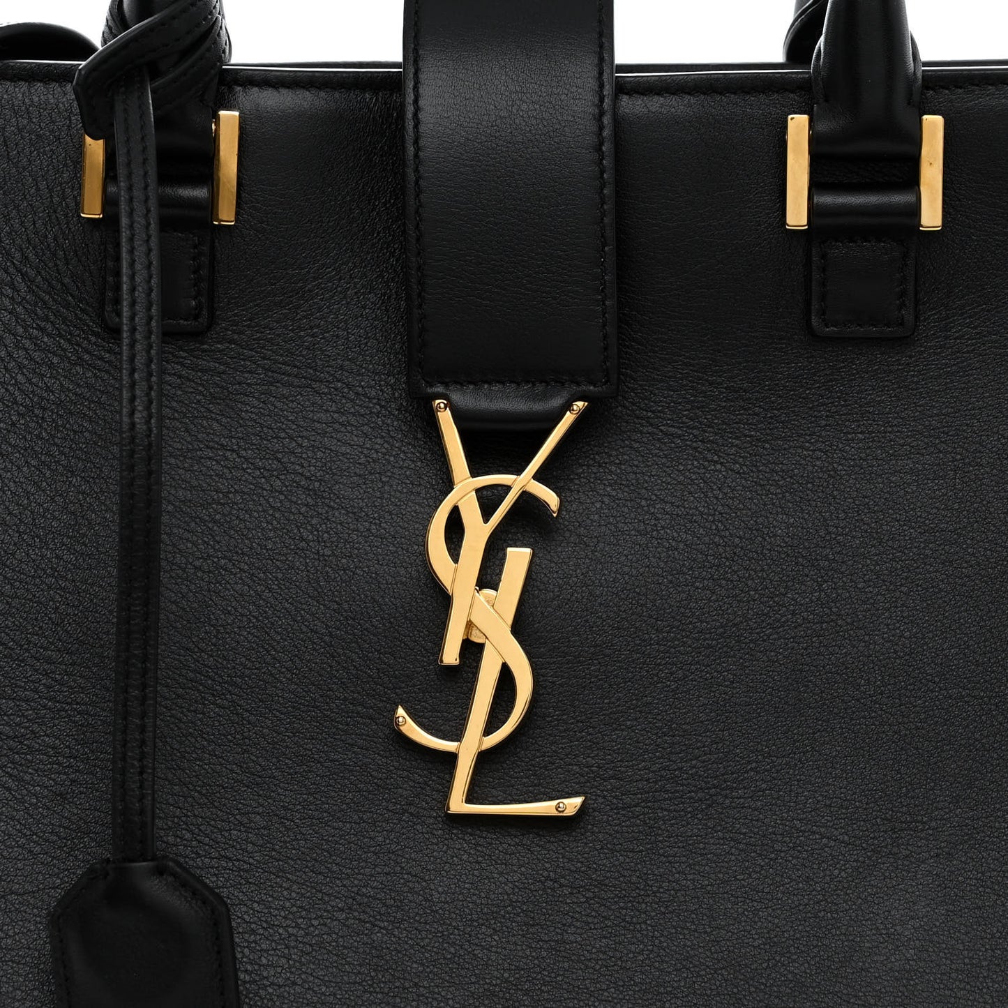 Smooth Calfskin Medium Monogram Cabas Black