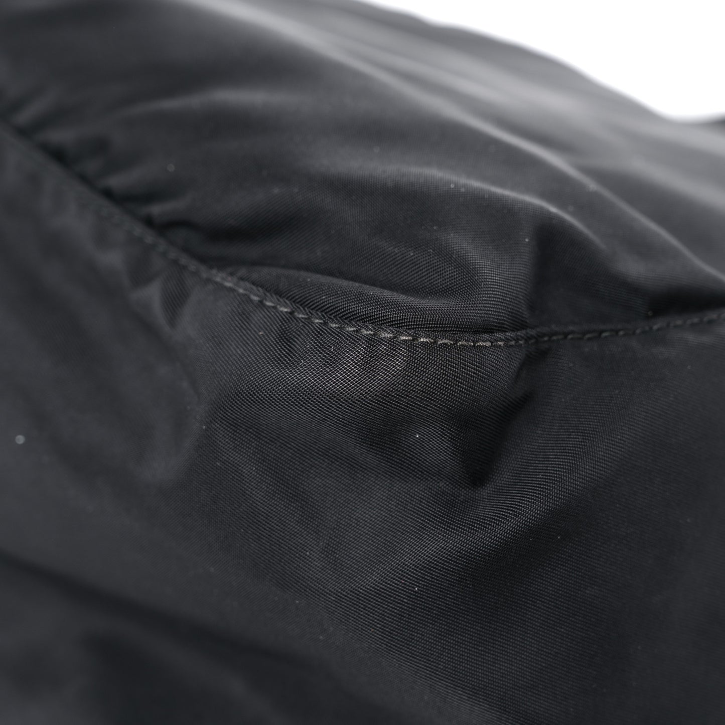 Tessuto Nylon Saffiano Messenger Bag Black