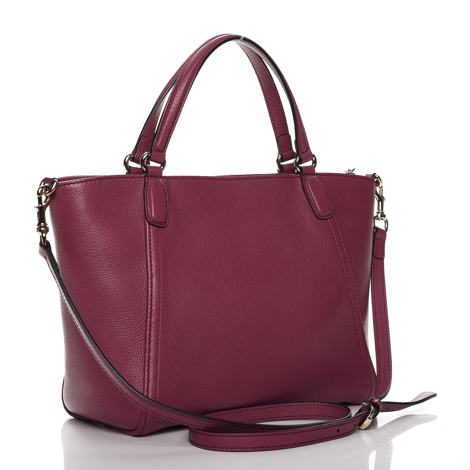 Gucci Pebbled Calfskin Small Soho Top Handle Bag Peonia Flower 4 of 8