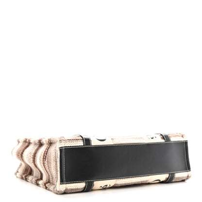 Chloe Knit Medium Woody Ribbon Tote Black Multicolor 4 of 10