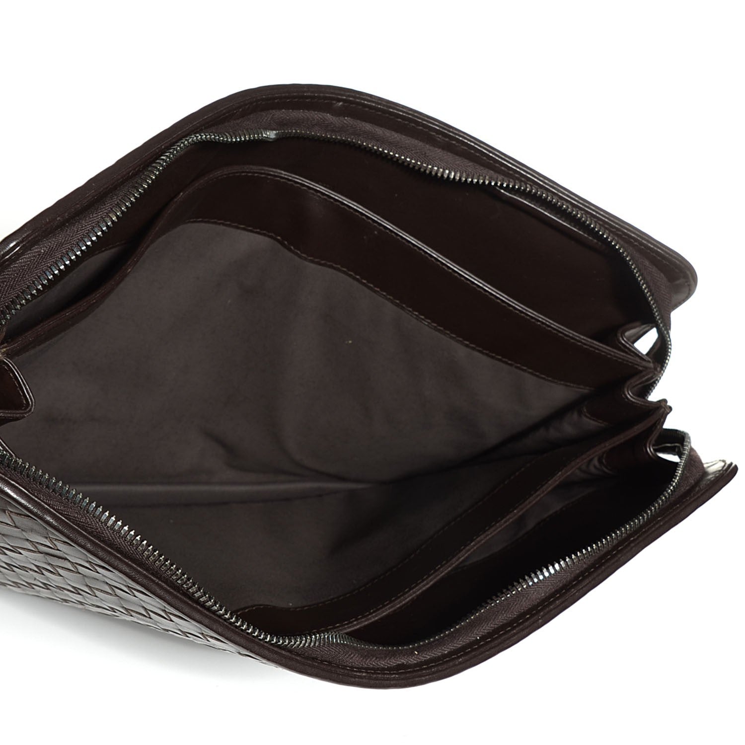 Bottega Veneta Nappa Intrecciato Document Case Ebano 6 of 9