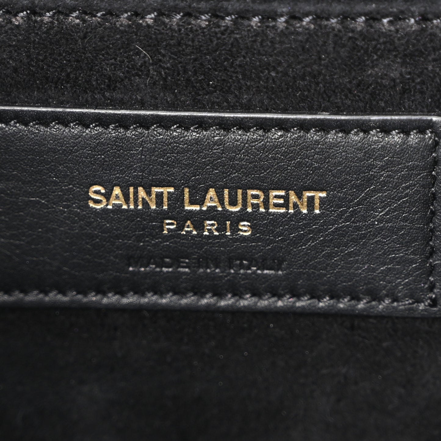 Calfskin Classic Y Ligne Clutch Black