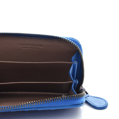 Bottega Veneta Nappa Intrecciato Zip Around Coin Purse Bleuette 7 of 10