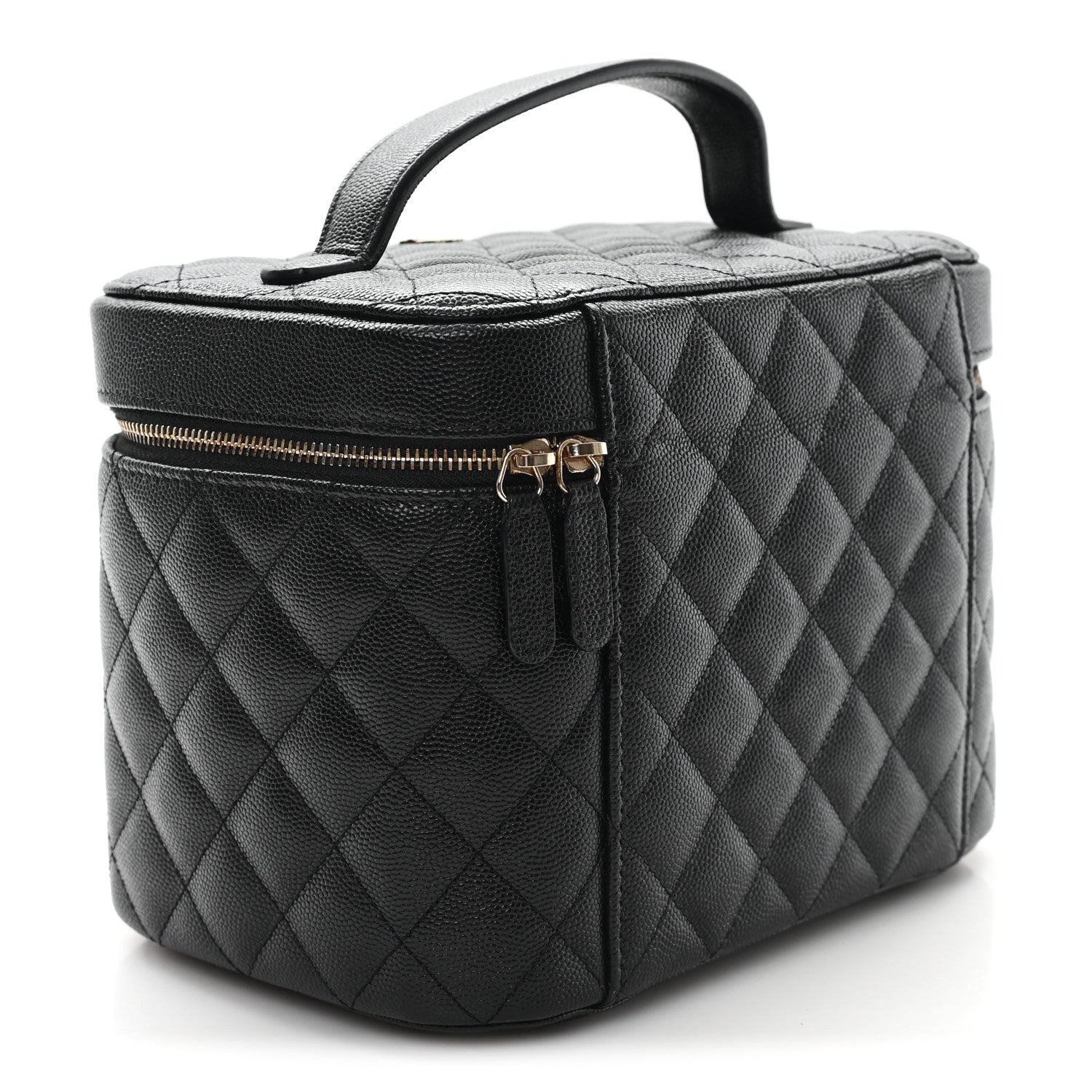 Chanel Caviar Quilted Large Vanity Pouch Black 3 of 7