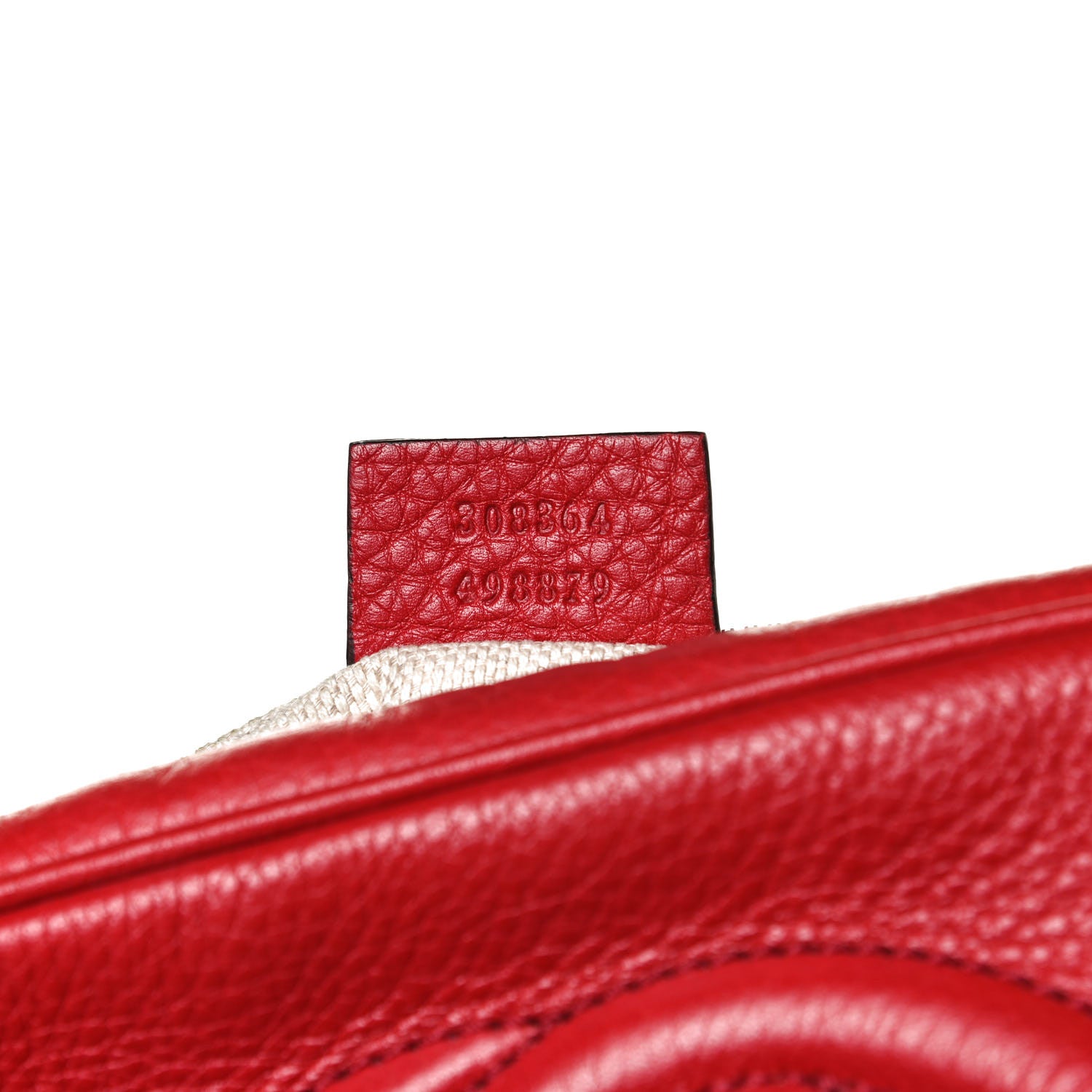 Gucci Pebbled Calfskin Small Soho Disco Bag Tabasco Red 7 of 15
