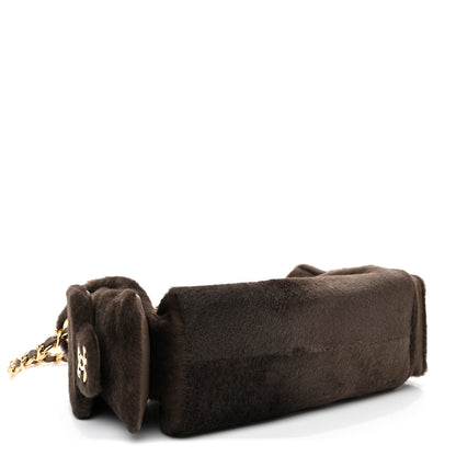 Chanel Pony Hair Mini Chanel 25 Handbag Dark Khaki 4 of 11