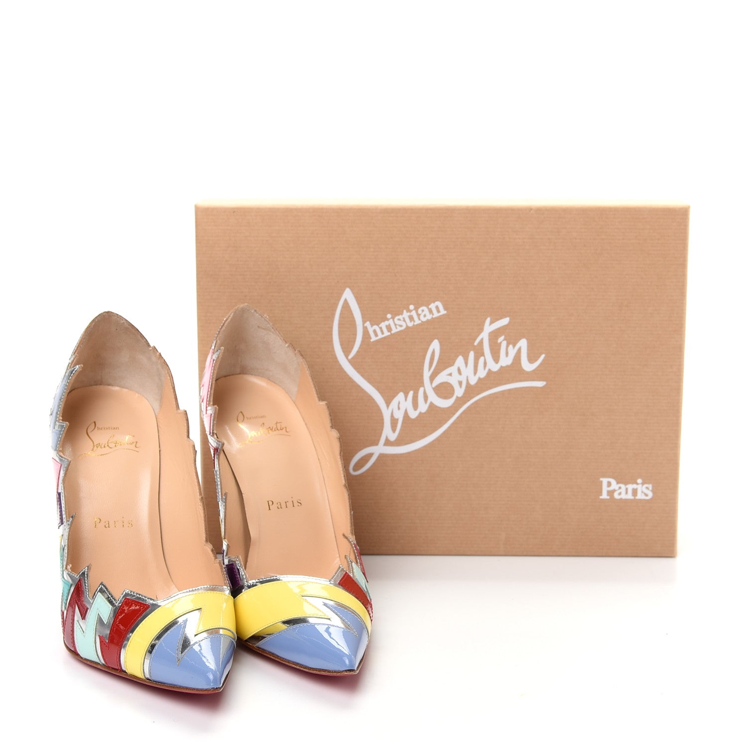 Christian Louboutin Specchio Patent Explotek 100 Pumps 36.5 Lavender 13 of 13