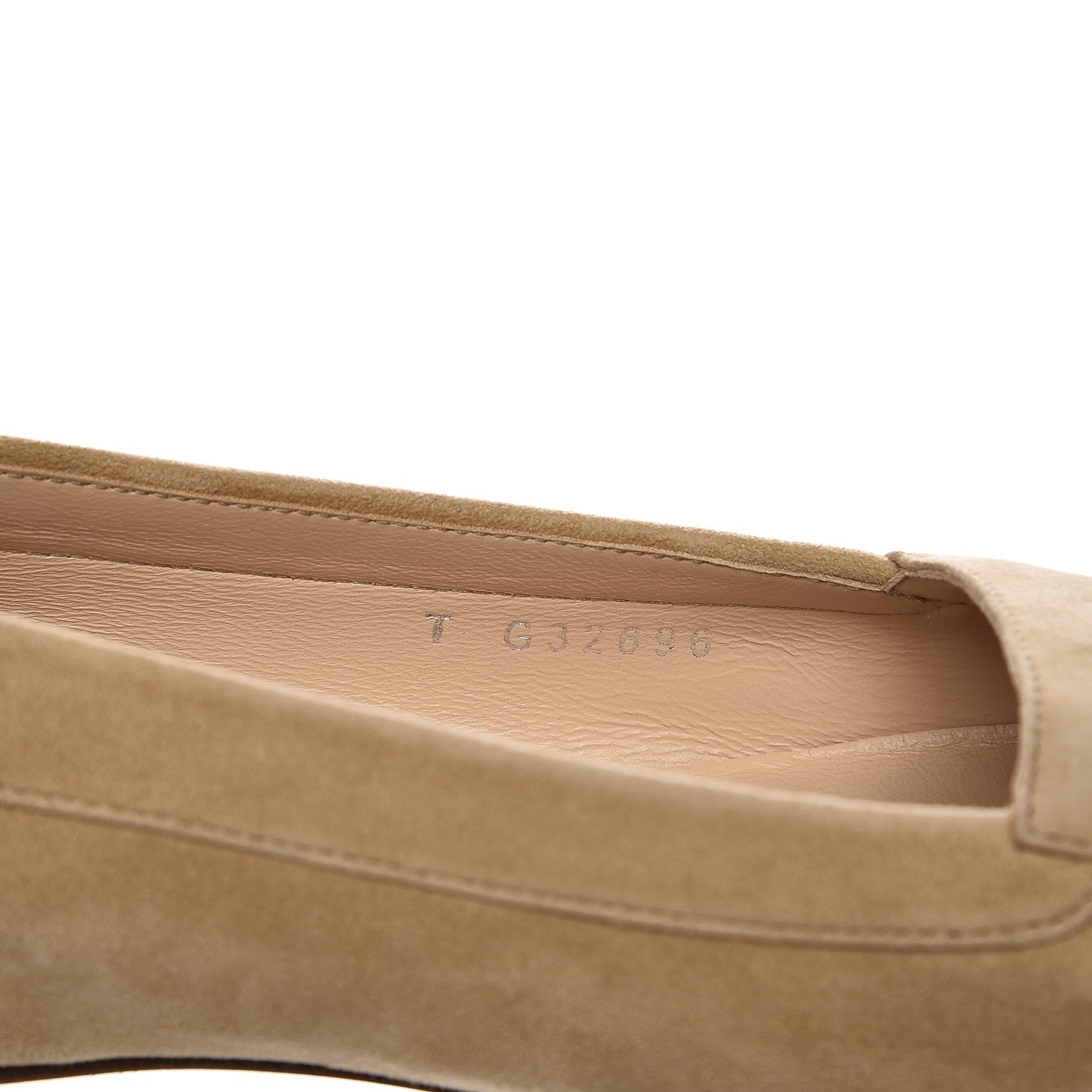 Chanel Kid Suede CC Flats 40 Beige 9 of 10