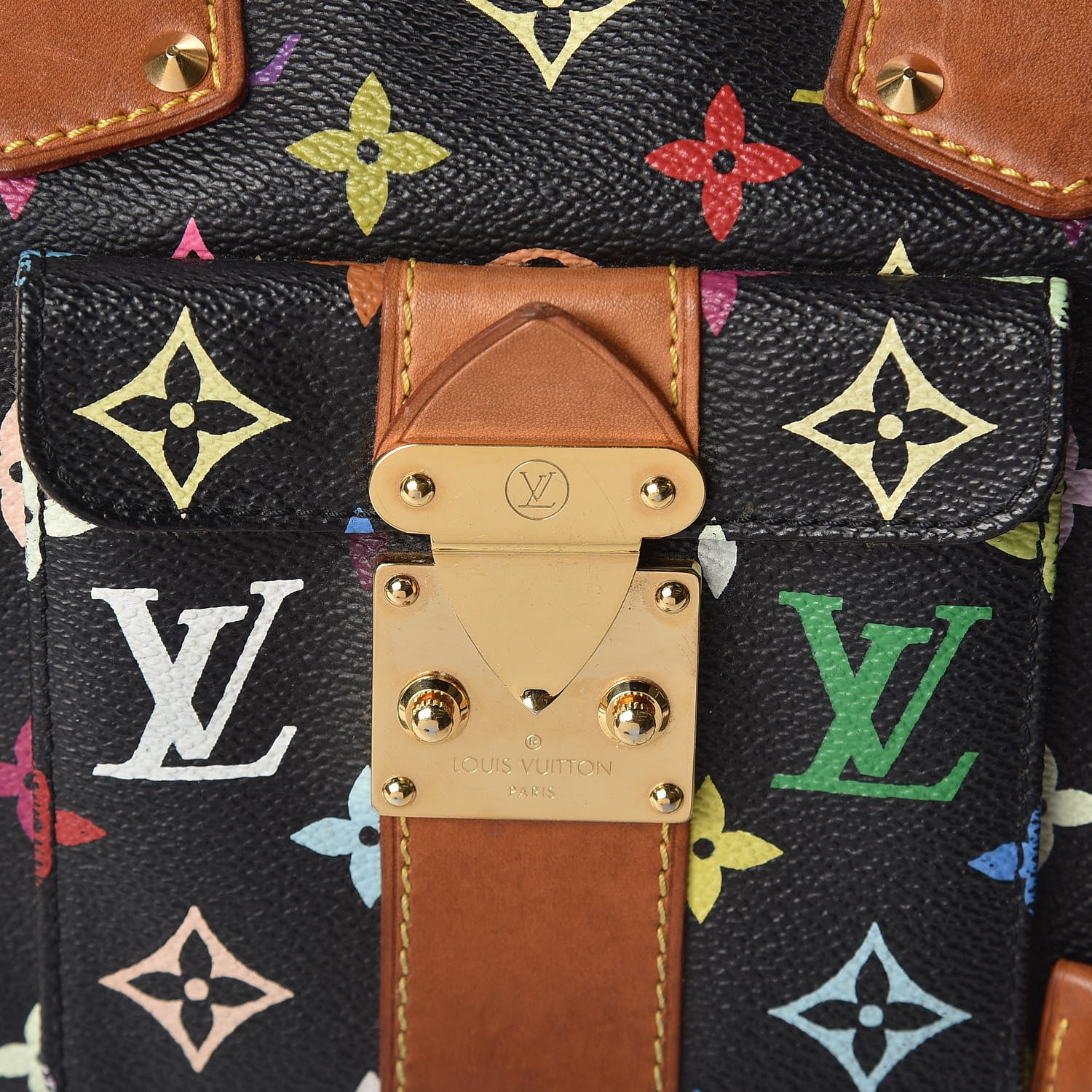 Louis Vuitton Monogram Multicolor Speedy 30 Black 2 of 18