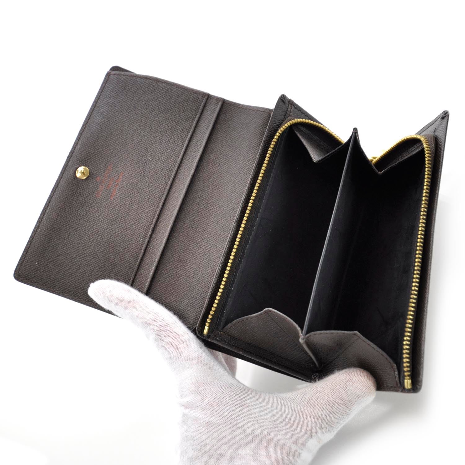 Louis Vuitton Damier Ebene Porte-Monnaie Tresor Wallet 5 of 7