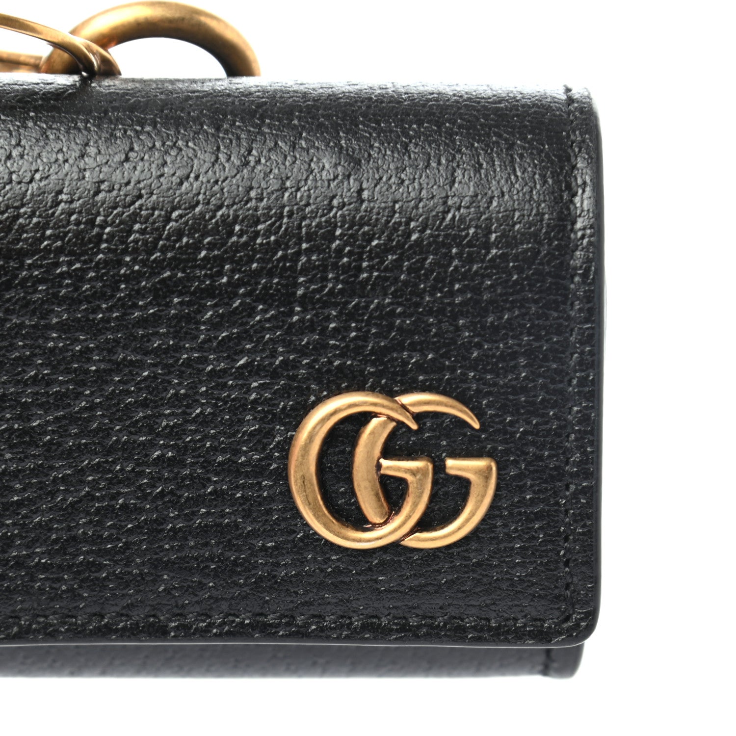 Gucci Calfskin Boar Effect GG Marmont AirPods Pro Case Black 5 of 5