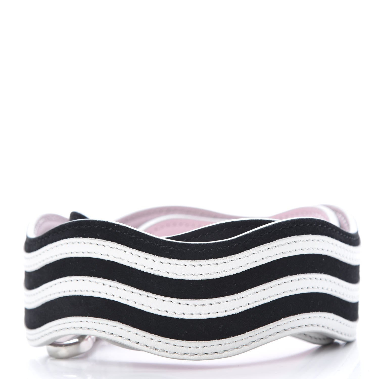 Fendi Suede Calfskin Waves Strap You Black 2 of 3