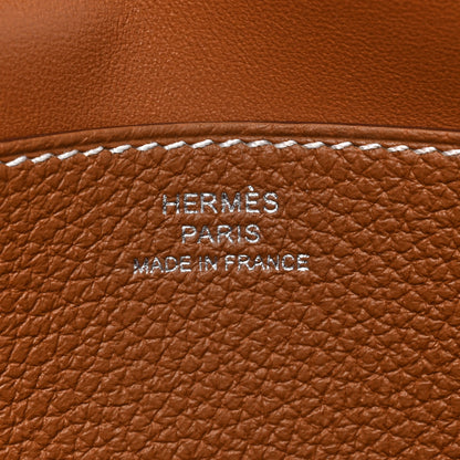 Hermes Togo Dogon Recto Verso Wallet Gold 6 of 9