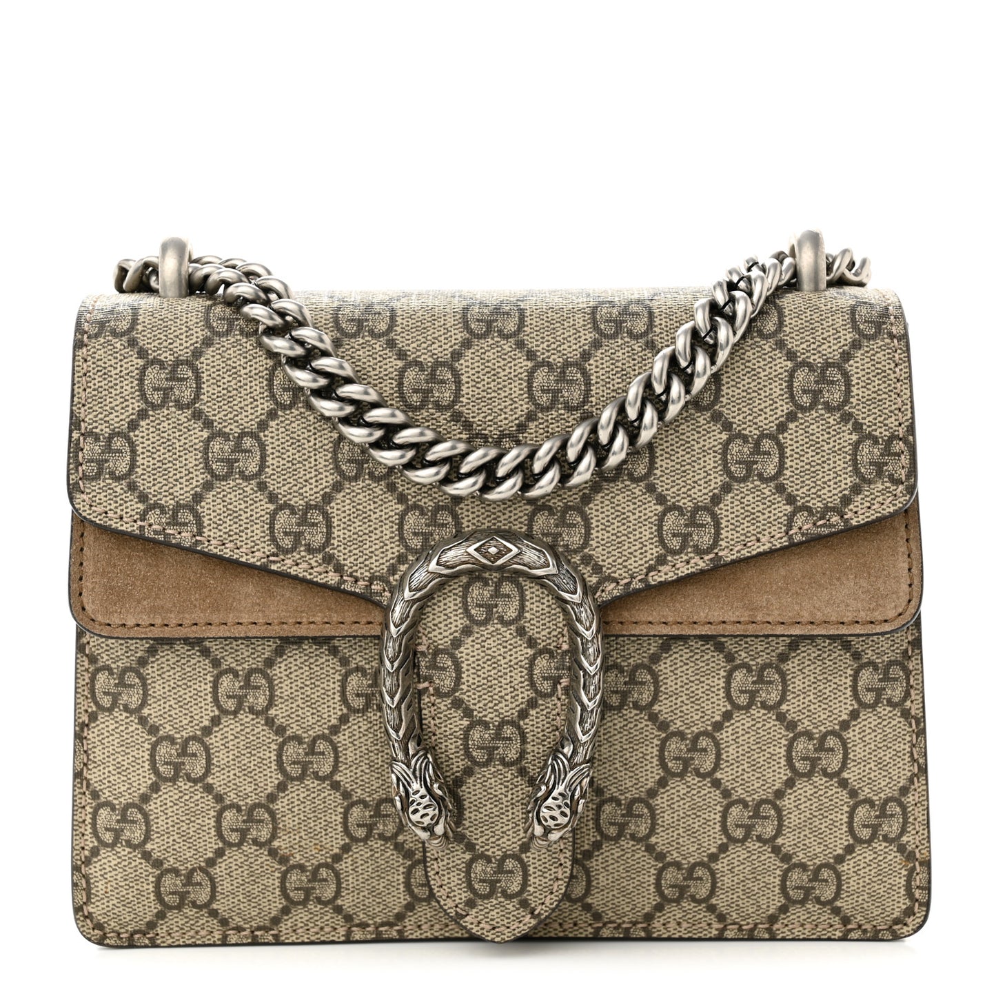 GG Supreme Monogram Mini Dionysus Shoulder Bag Taupe