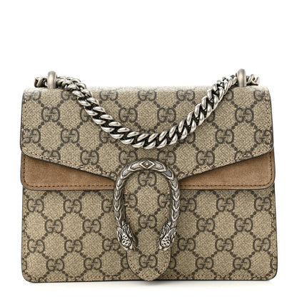Gucci GG Supreme Monogram Mini Dionysus Shoulder Bag Taupe 1 of 10