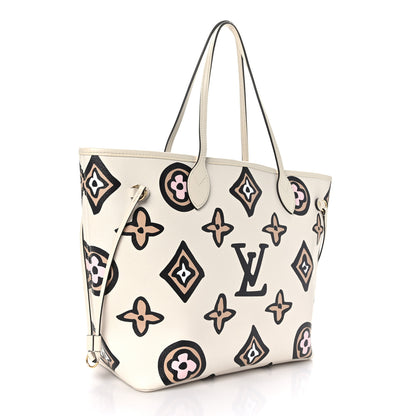 Louis Vuitton Monogram Giant Wild at Heart Neverfull MM Creme 3 of 8