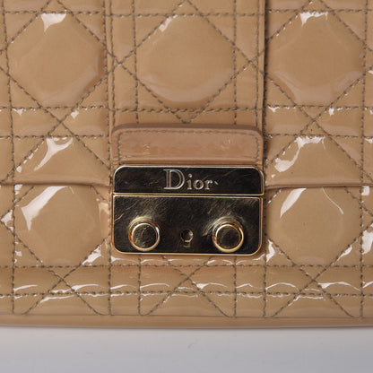Christian Dior Patent Cannage New Lock Pouch Beige 13 of 14